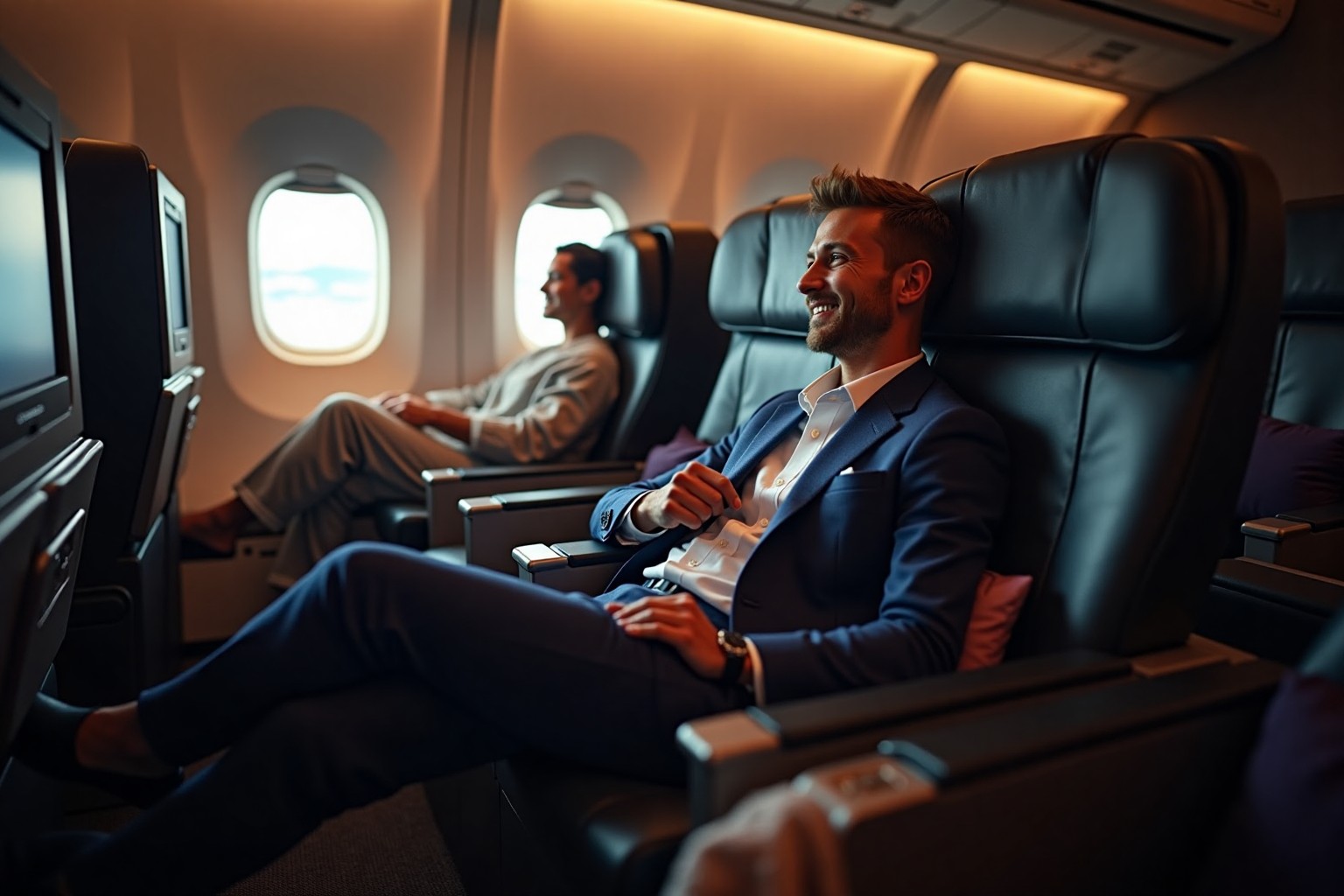 Premium in-flight dining experience